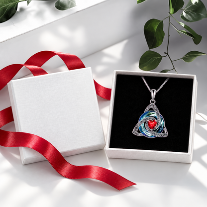 💎 Personalized Birthstone Celtic Trinity Knot Necklace – 50% OFF Today 🔥