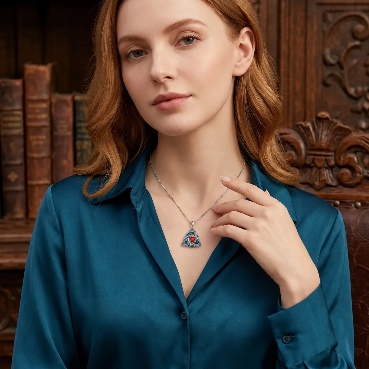 💎 Personalized Birthstone Celtic Trinity Knot Necklace – 50% OFF Today 🔥