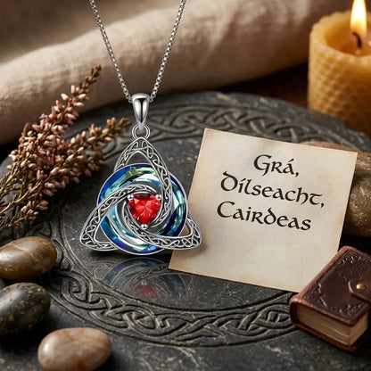 💎 Personalized Birthstone Celtic Trinity Knot Necklace – 50% OFF Today 🔥