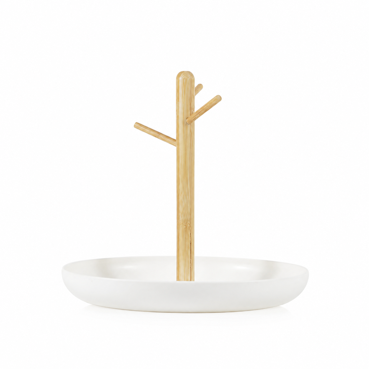 White Branch Jewelry Key Tray