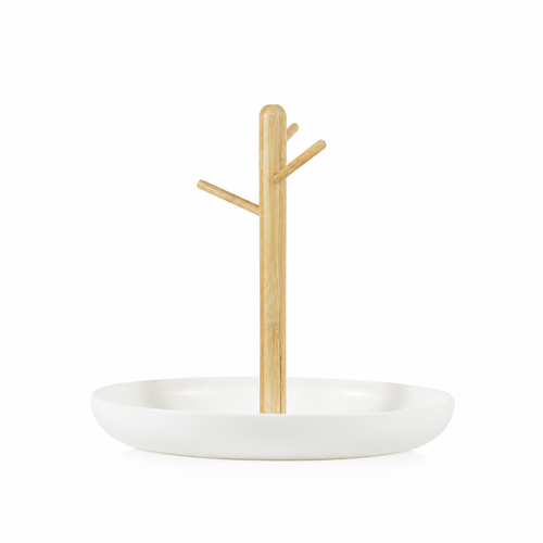 White Branch Jewelry Key Tray