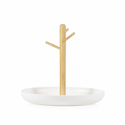 White Branch Jewelry Key Tray